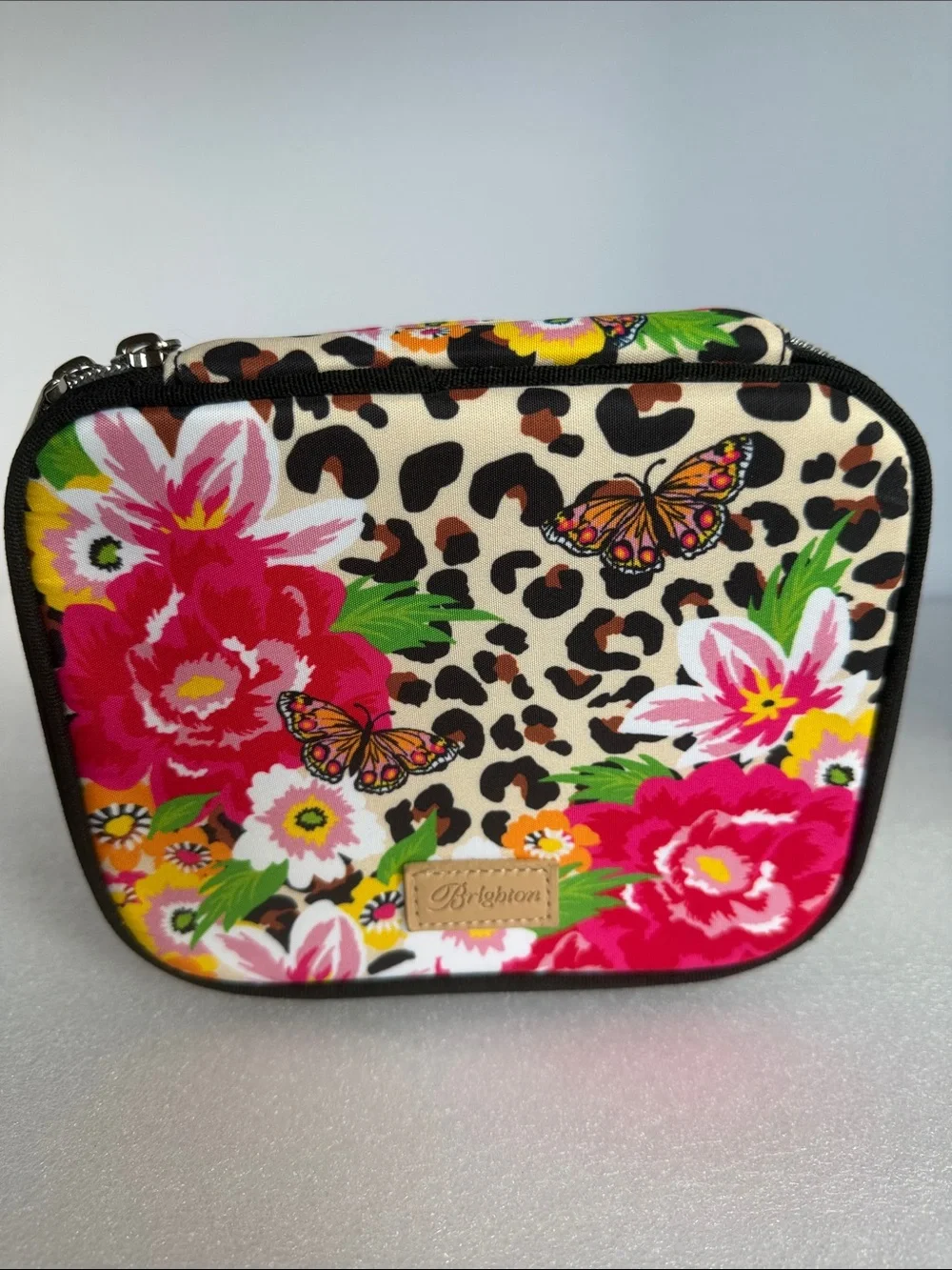 BRIGHTON Butterfly Garden Travel Jewelry Case / Jewelry Organizer
